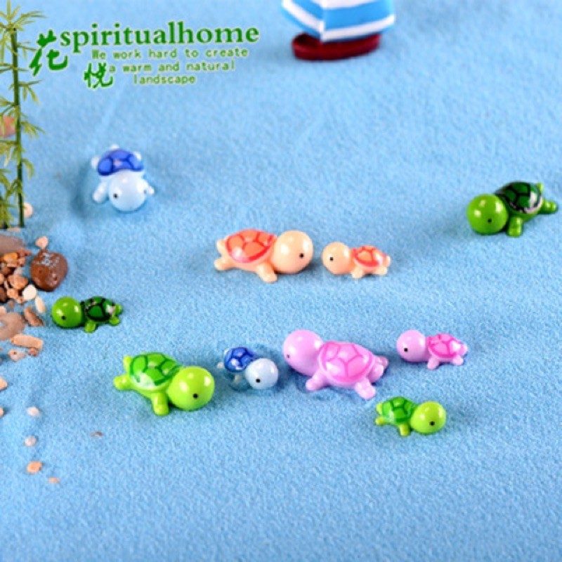 (Phụ kiện) Tiểu cảnh Rùa Biển đủ màu dễ thương - Rùa đại dương