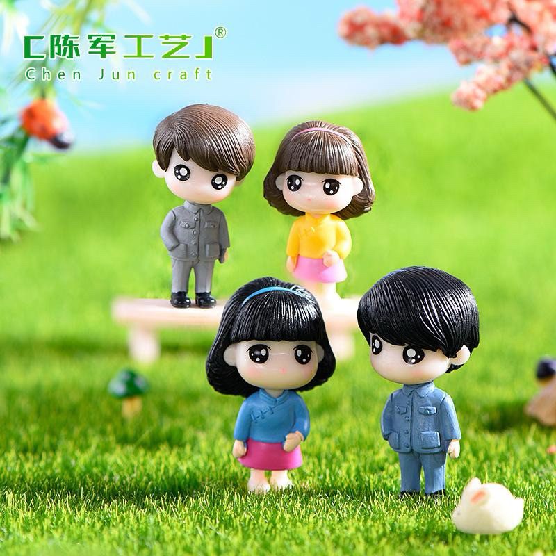 (TỔNG HỢP) Phụ kiện tiểu cảnh trang trí CẶP ĐÔI - COUPLE NAM NỮ - TRAI GÁI cute dễ thương đáng yêu